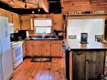 Blue Ridge cabin rentals-kitchen with granite counters